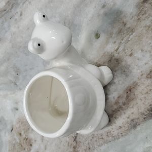 Cute Porcelain Turtle Planter With Drainage hole unmarked